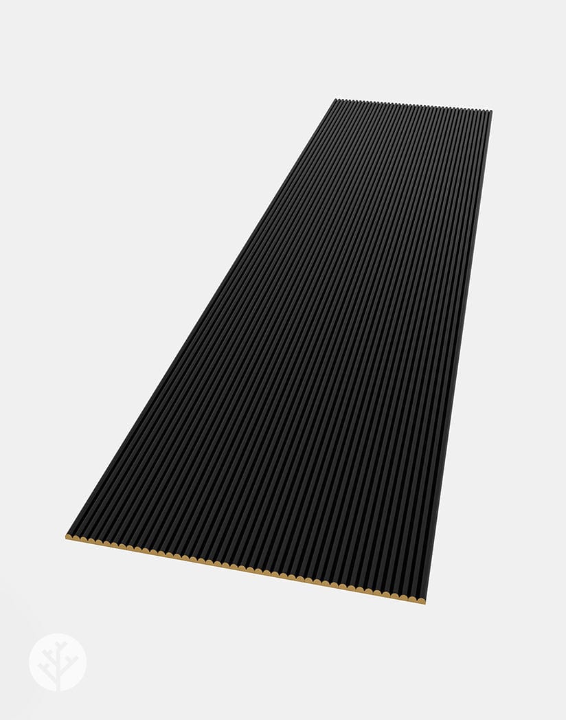 Flutto™ Black Mini Ridge Flexible Tambour Panels