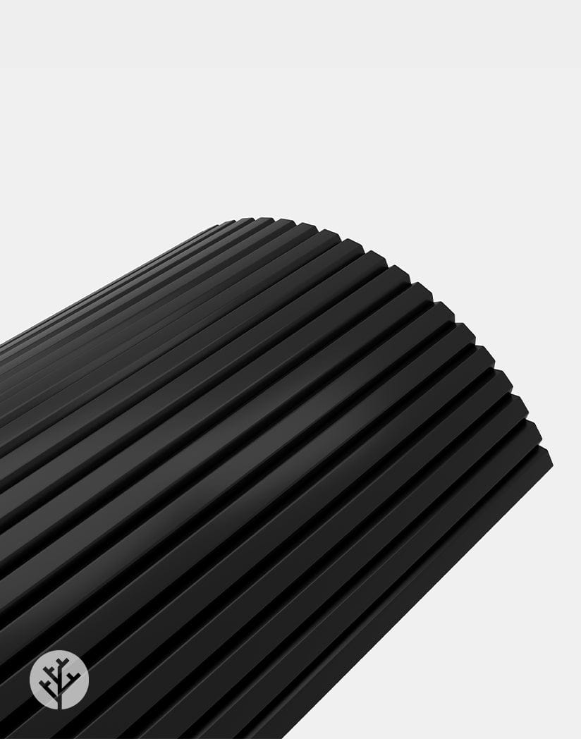 Flutto™ Black Slat Flexible Tambour Panels