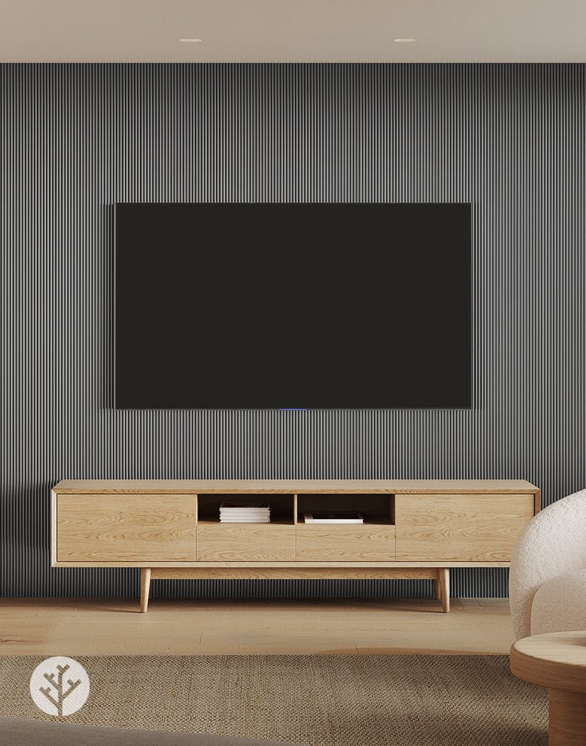 Flutto™ Gray Mini Ridge Flexible Tambour Panels