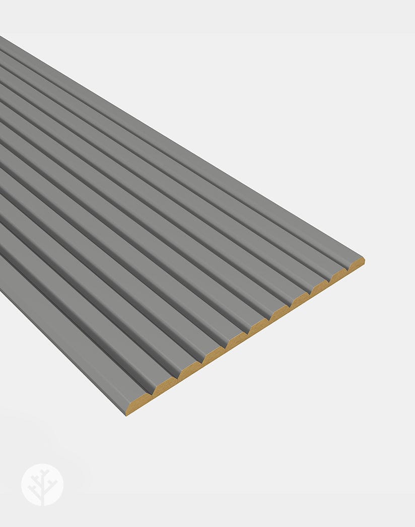Flutto™ Gray Slat Flexible Tambour Panels