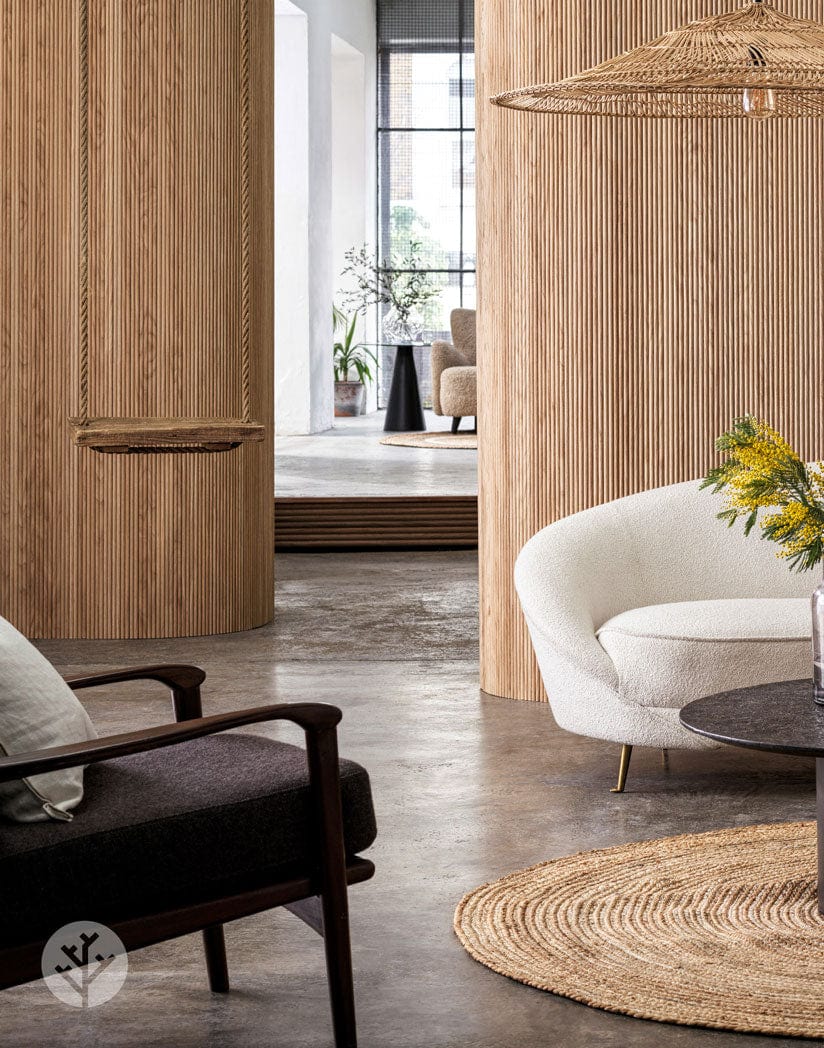 Flutto™ Oak Mini-Ridge Flexible Tambour Wood Panels