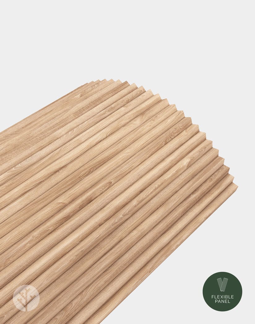 Flutto™ Oak Zigzag Flexible Tambour Wood Panels