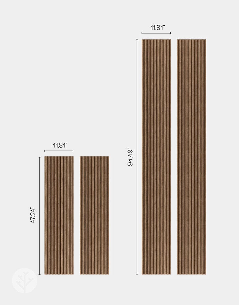 Flutto™ Walnut Mini-Ridge Flexible Tambour Wood Panels