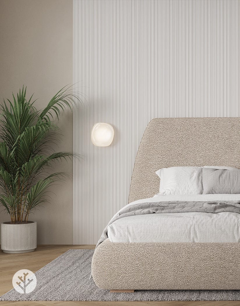 Flutto™ White Mini Ridge Flexible Tambour Panels