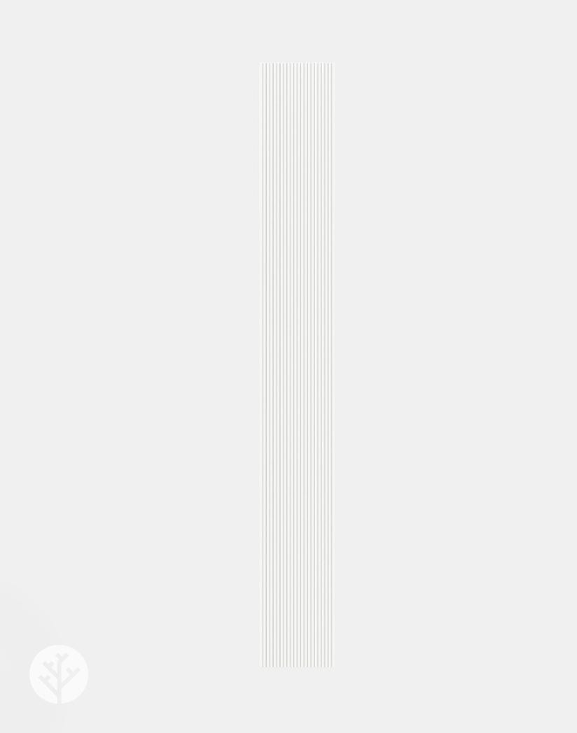 Flutto™ White Mini Ridge Flexible Tambour Panels