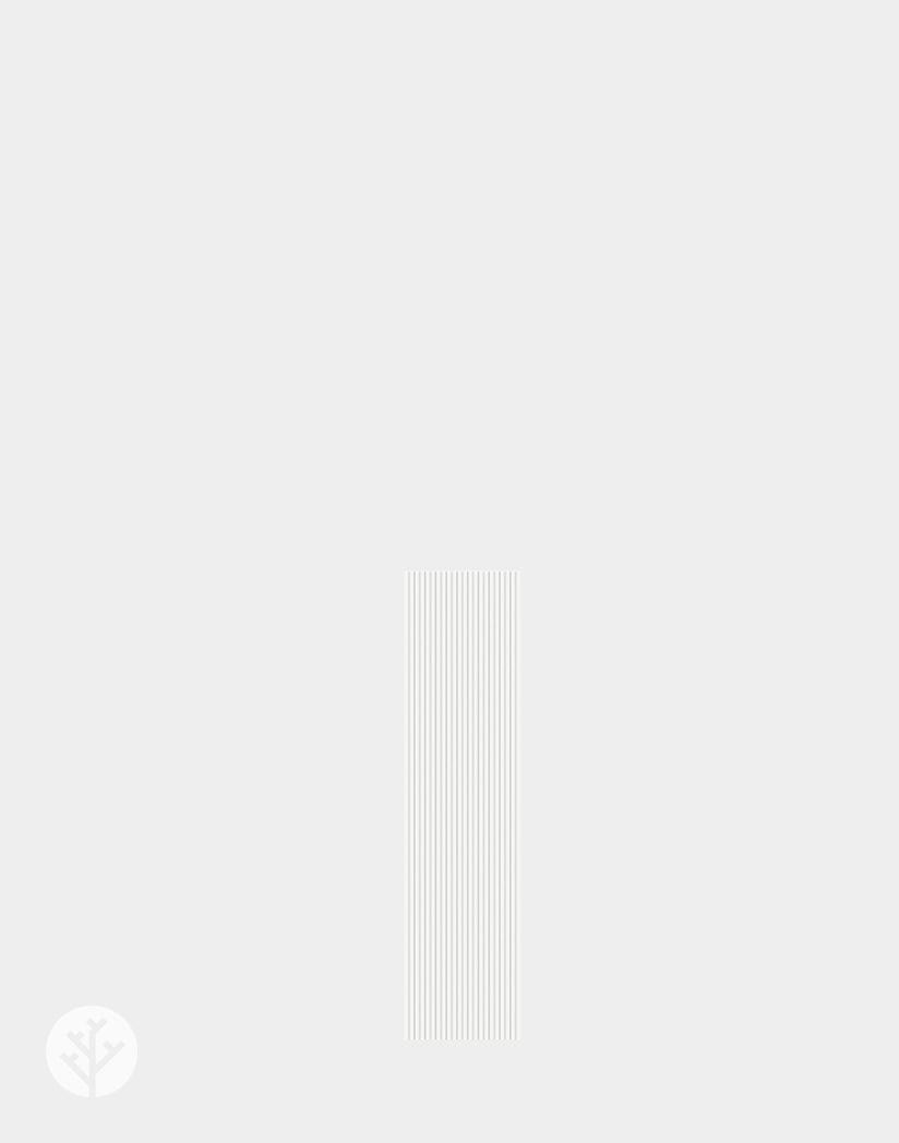 Flutto™ White Mini Ridge Flexible Tambour Panels