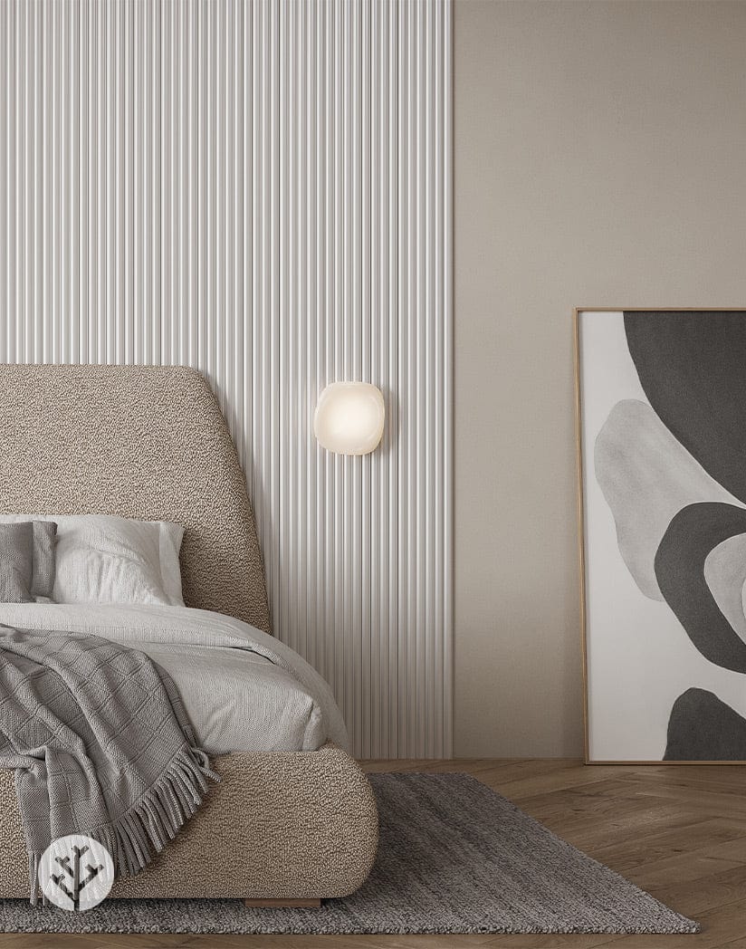 Flutto™ White Ridge Flexible Tambour Panels