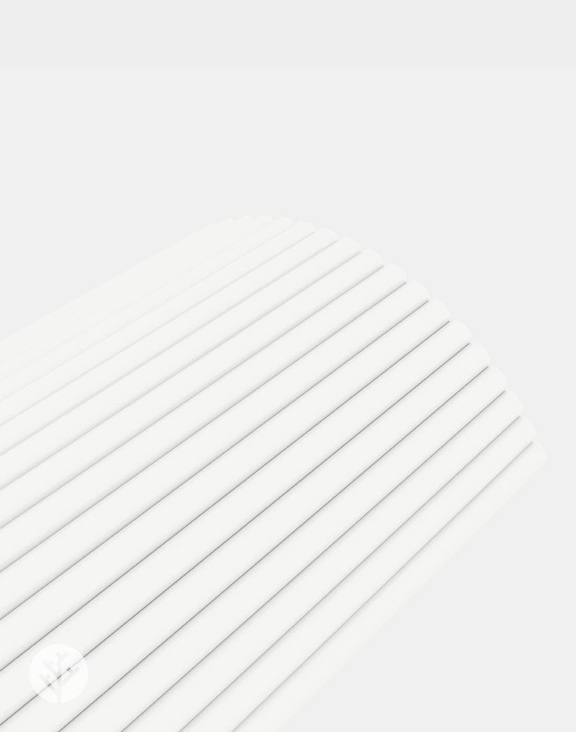 Flutto™ White Ridge Flexible Tambour Panels