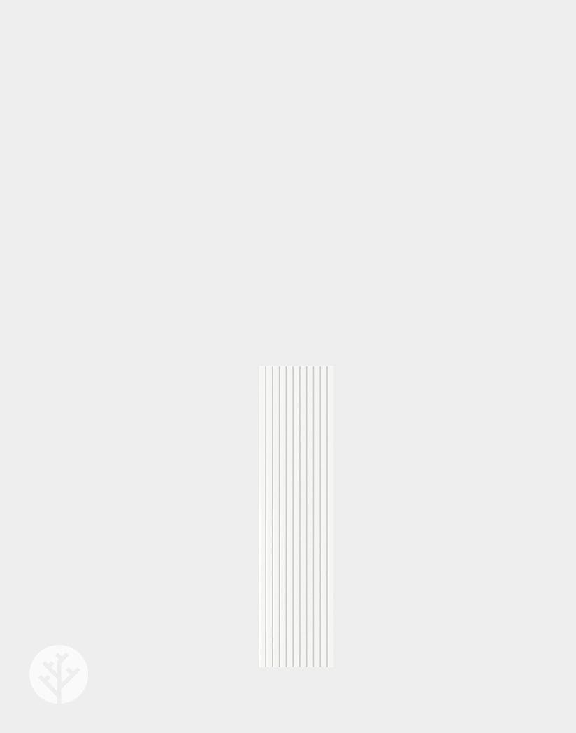 Flutto™ White Ridge Flexible Tambour Panels