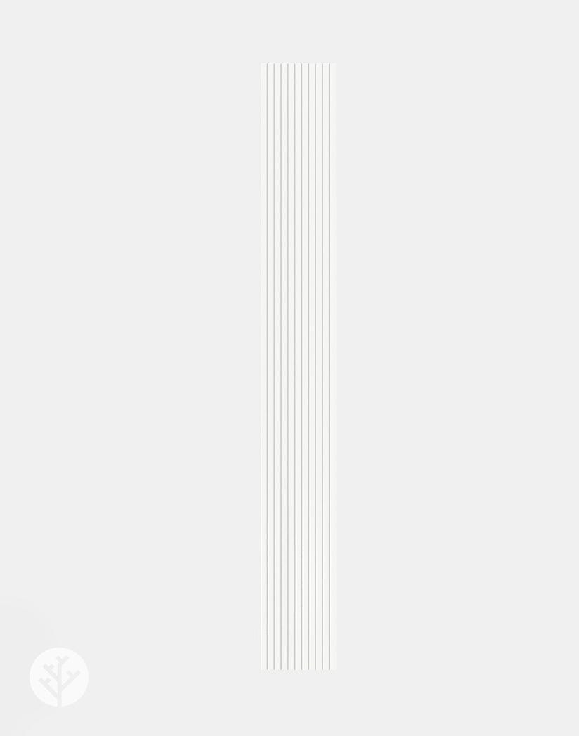 Flutto™ White Ridge Flexible Tambour Panels