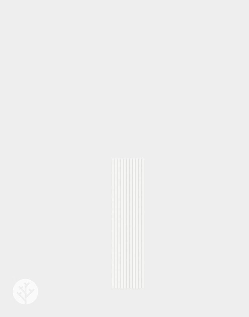 Flutto™ White Slat Flexible Tambour Panels