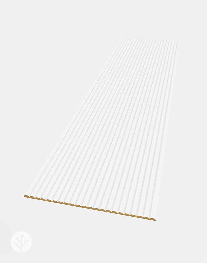 Flutto™ White Slat Flexible Tambour Panels