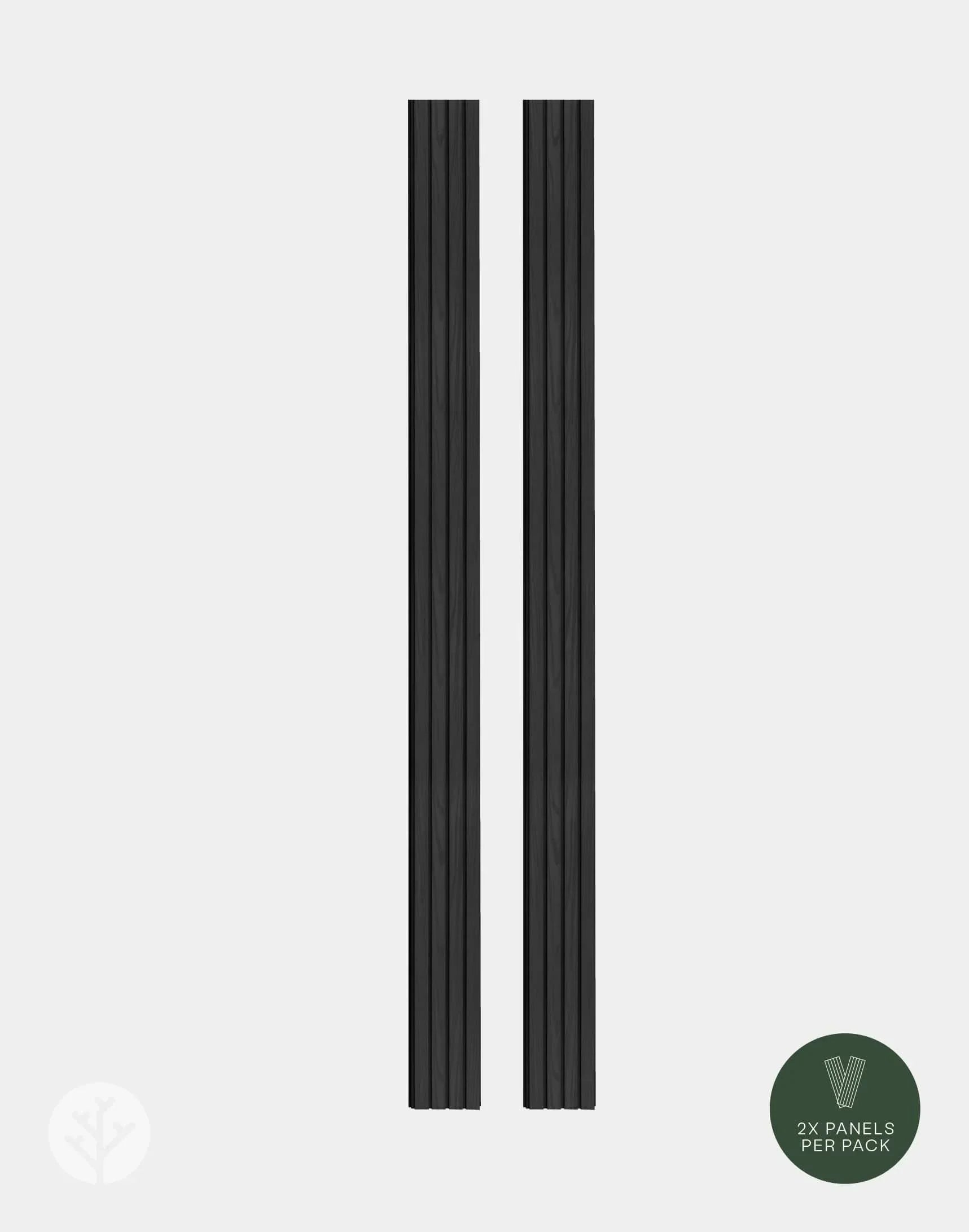 Plaank Black Exterior Slat Wall Panels