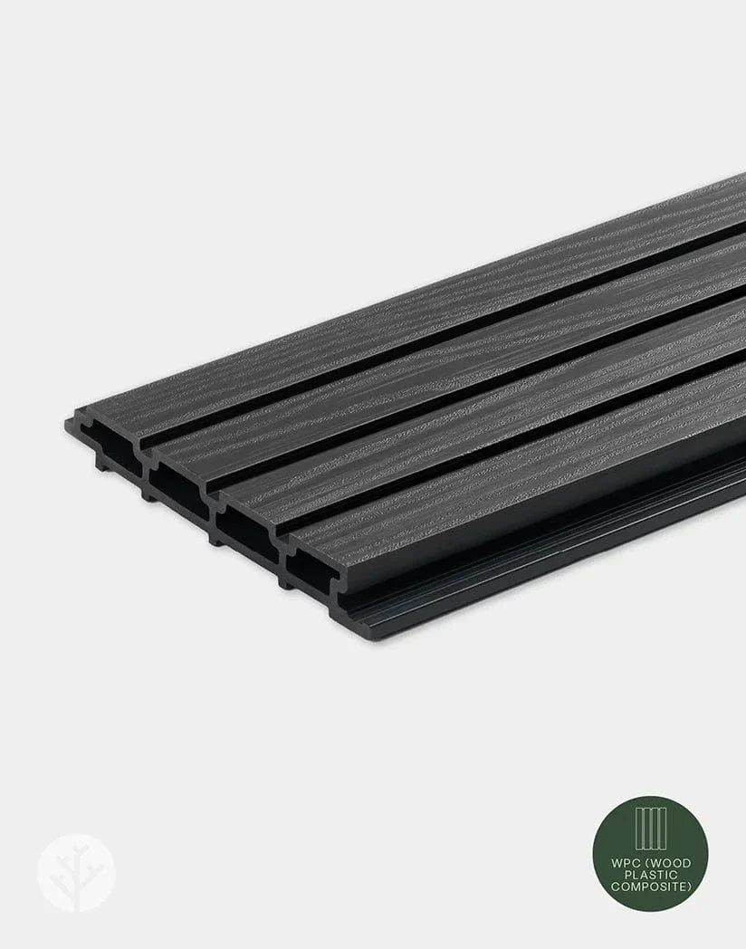 Plaank Black Exterior Slat Wall Panels