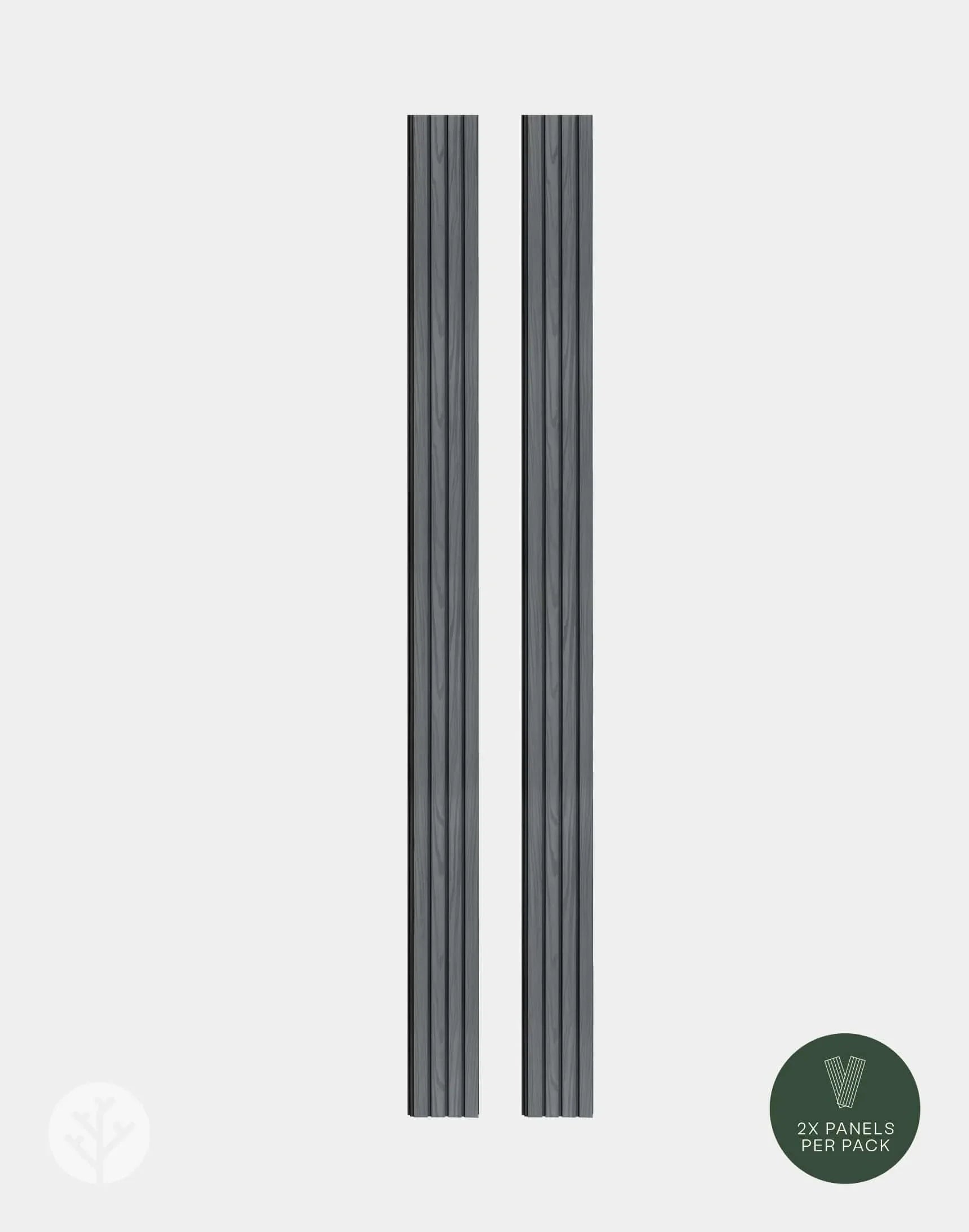 Plaank Gray Exterior Slat Wall Panels