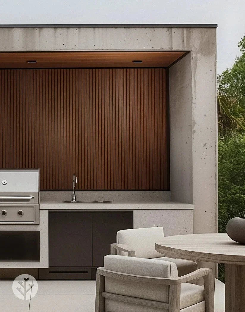 Plaank Oak Exterior Slat Wall Panels