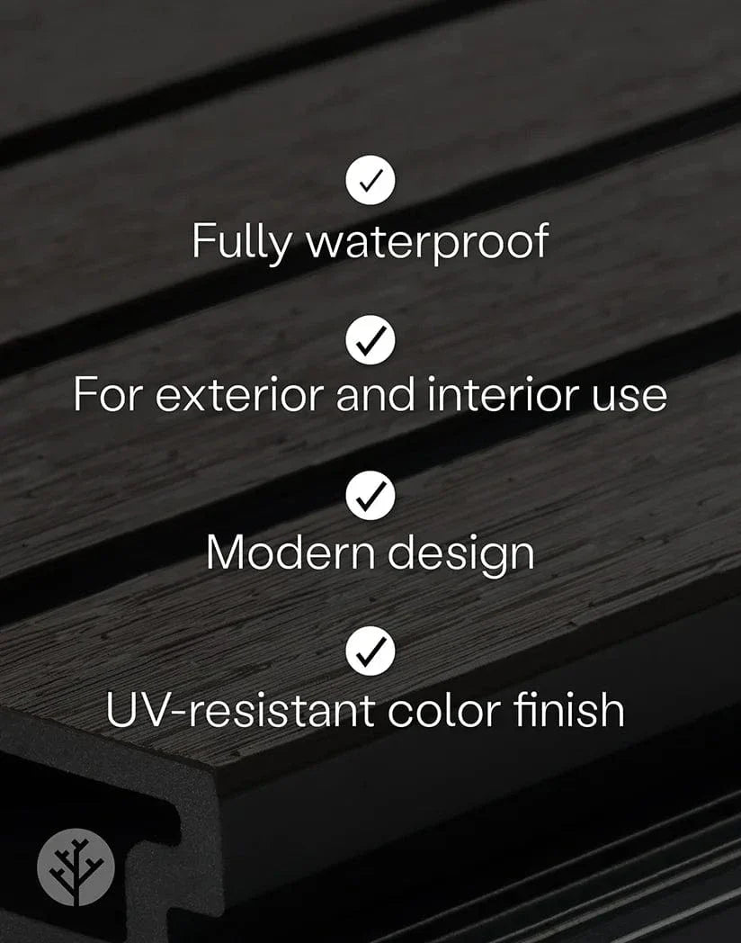 Plaank Walnut Exterior Slat Wall Panels