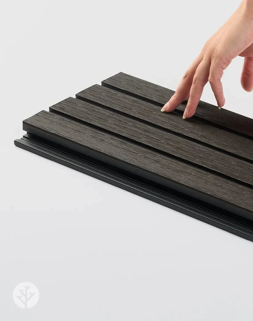 Plaank Walnut Exterior Slat Wall Panels