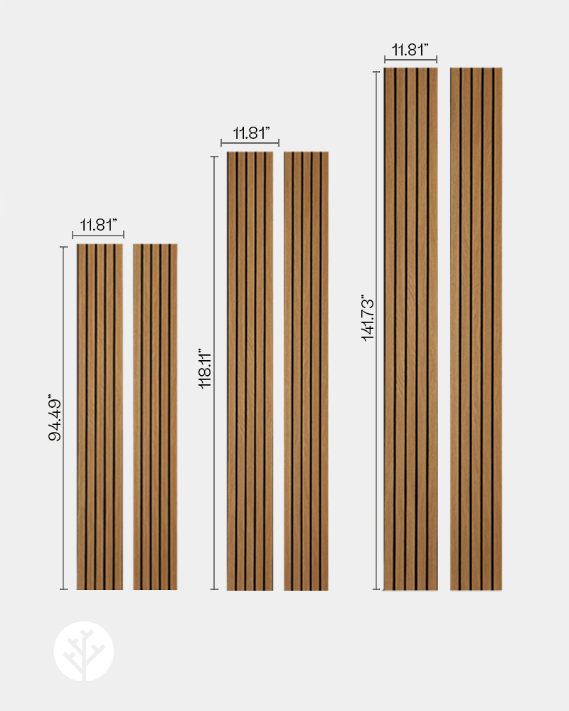 Slatpanel® Luxe American Oak Acoustic Wide Slat Wood Wall Panels
