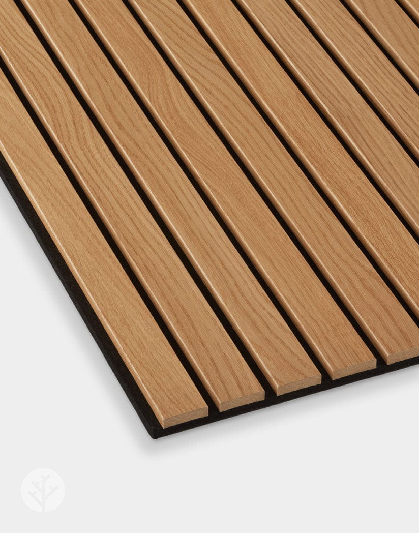 Slatpanel® Luxe American Oak Acoustic Wide Slat Wood Wall Panels