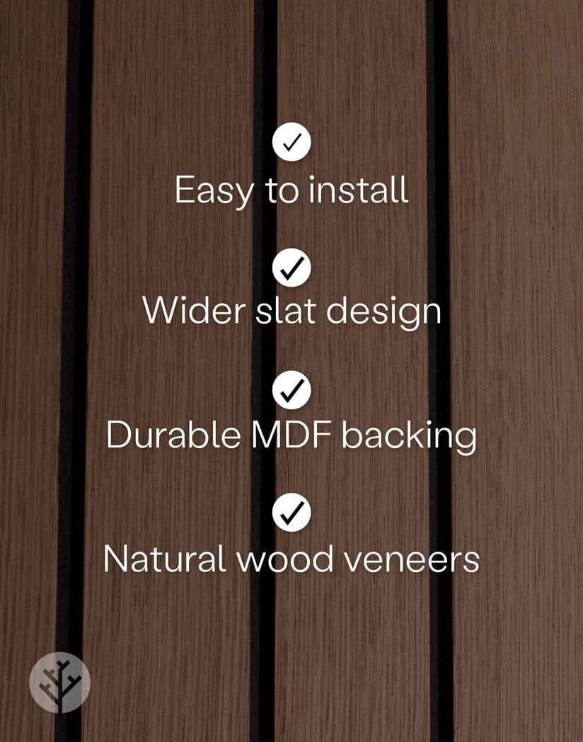 Slatpanel® Elegance | Luxury Oiled Oak | Wide Slat Wood Wall Panels