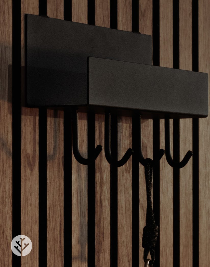 Shelf With Four Hooks | Panel Accessories by Slatpanel®