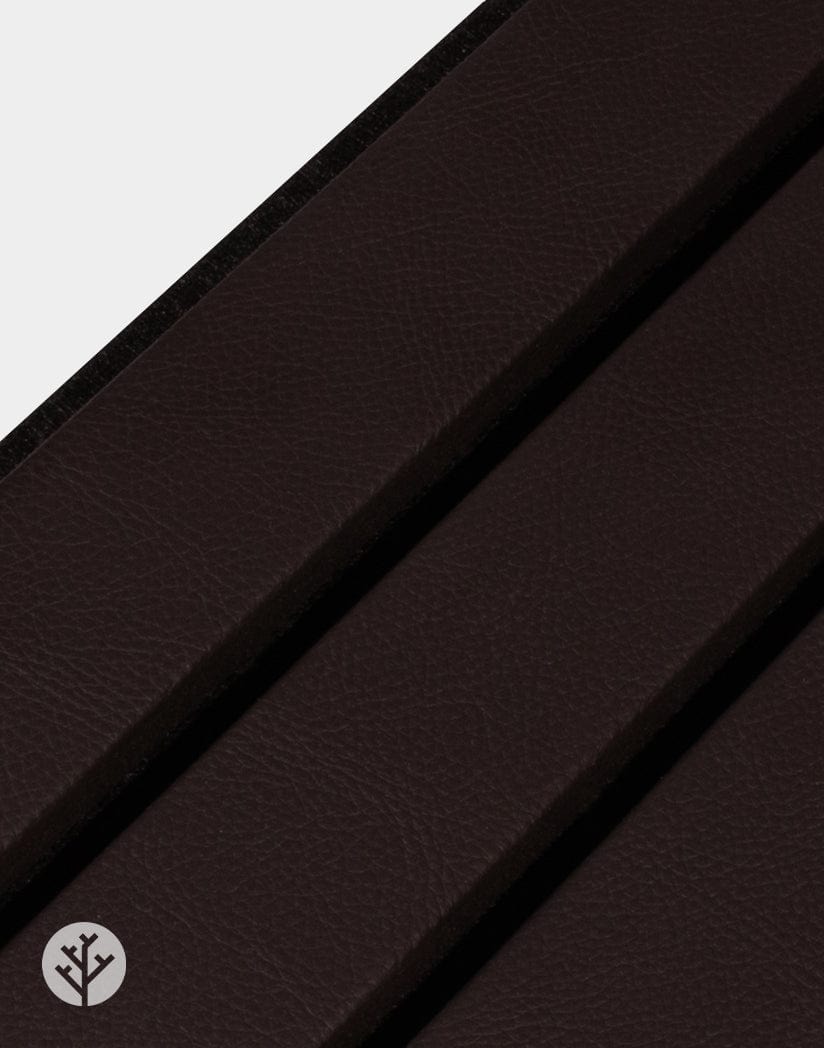 Slatpanel® Luxe Leather Brown Wide Slat Wood Wall Panel