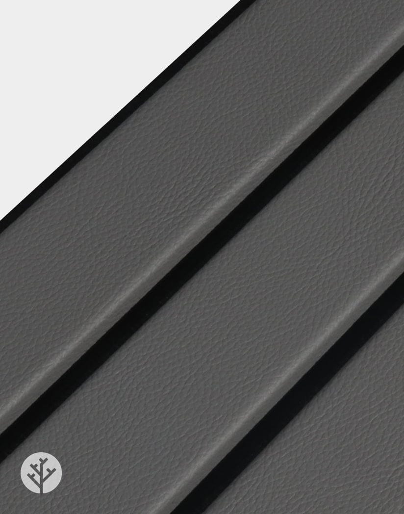 Slatpanel® Luxe Leather Gray Wide Slat Wood Wall Panel