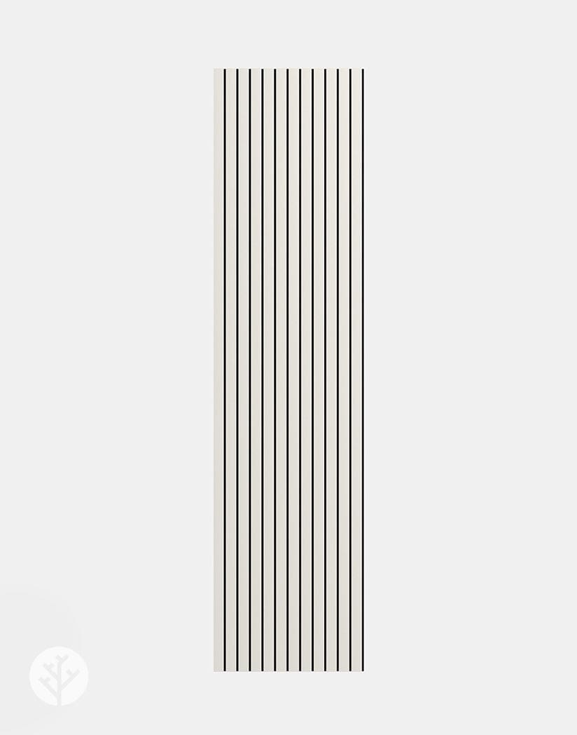 Slatpanel® Luxe Leather White Wide Slat Wood Wall Panel