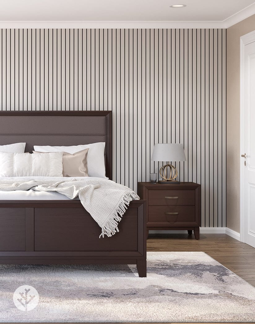 Slatpanel® Luxe Leather White Wide Slat Wood Wall Panel