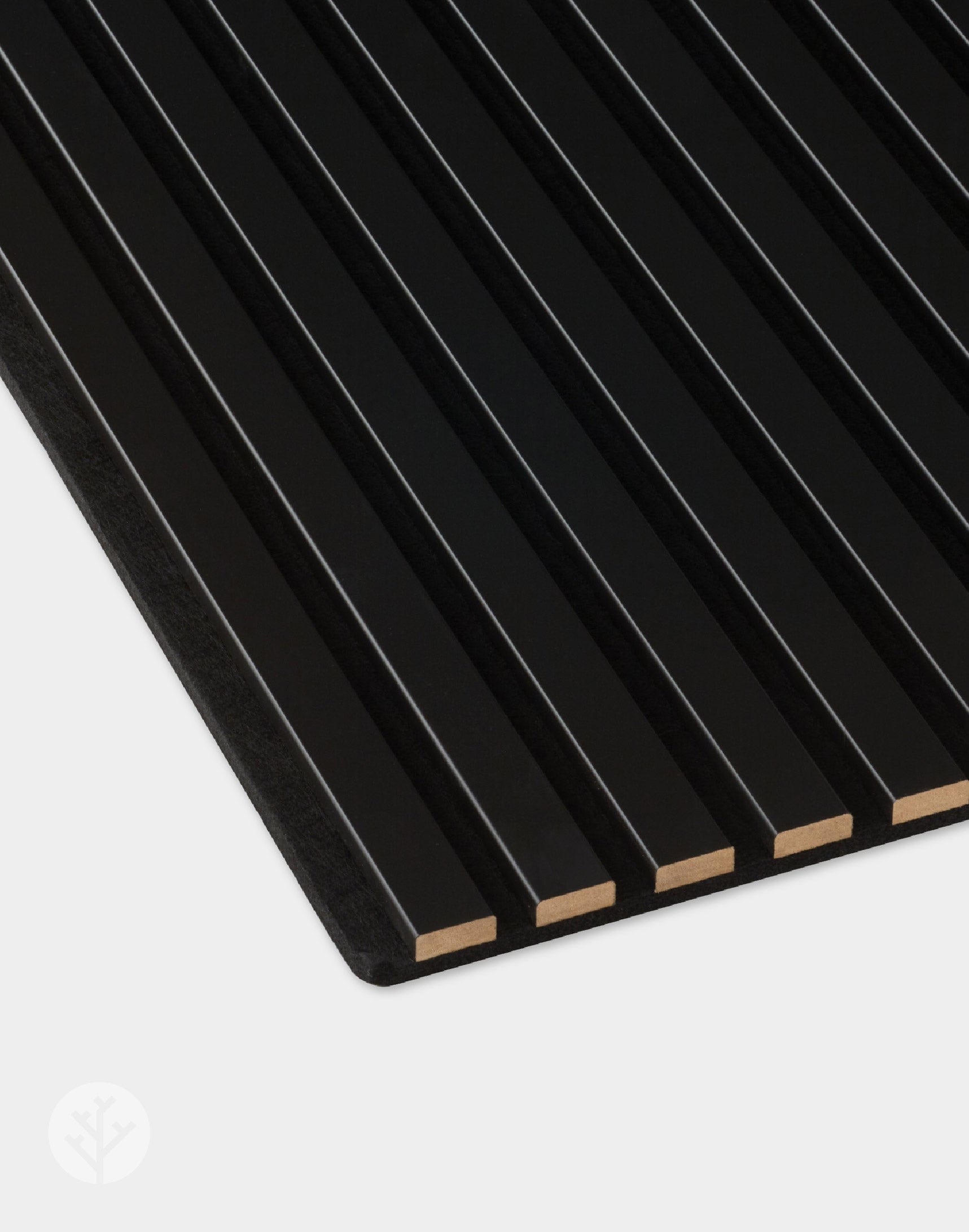 Black Color Matte Acoustic Slat Wall Panels | Original Slatpanel®