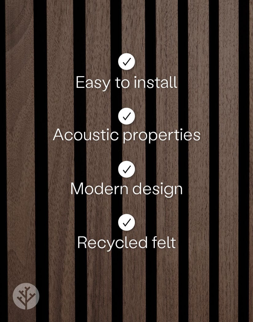 Luxury American Walnut Acoustic Slat Wood Wall Panels | Original Slatpanel®