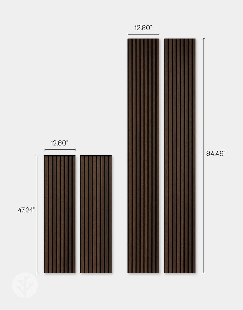 Luxury Smoked Oak Acoustic Slat Wood Wall Panels | Original Slatpanel®