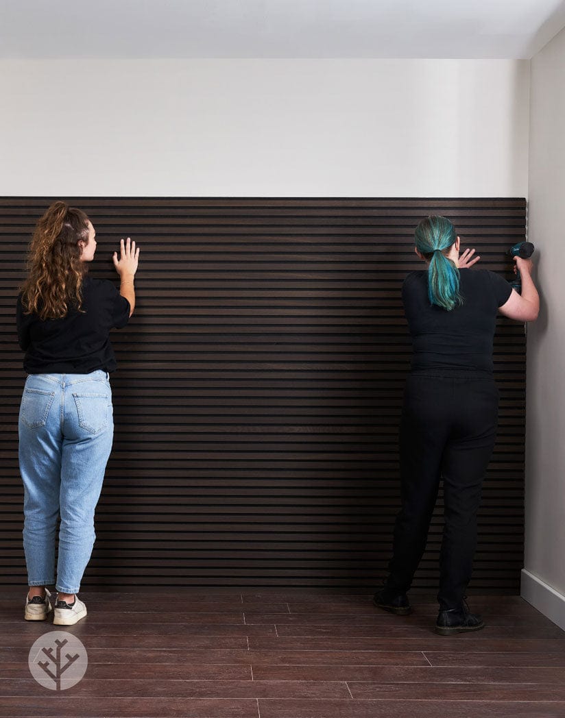 Luxury Smoked Oak Acoustic Slat Wood Wall Panels | Original Slatpanel®