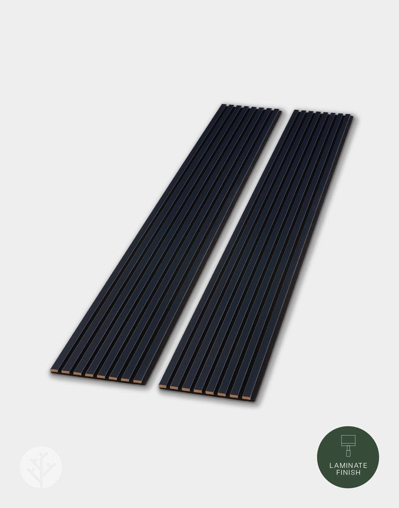 Midnight Blue Color Matte Acoustic Slat Wall Panels