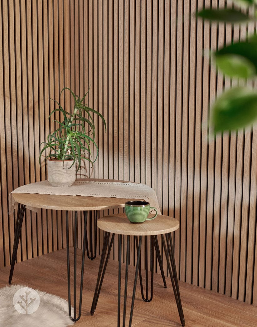 Oak Acoustic Slat Wood Wall Panels | Natural Core | Original Slatpanel®