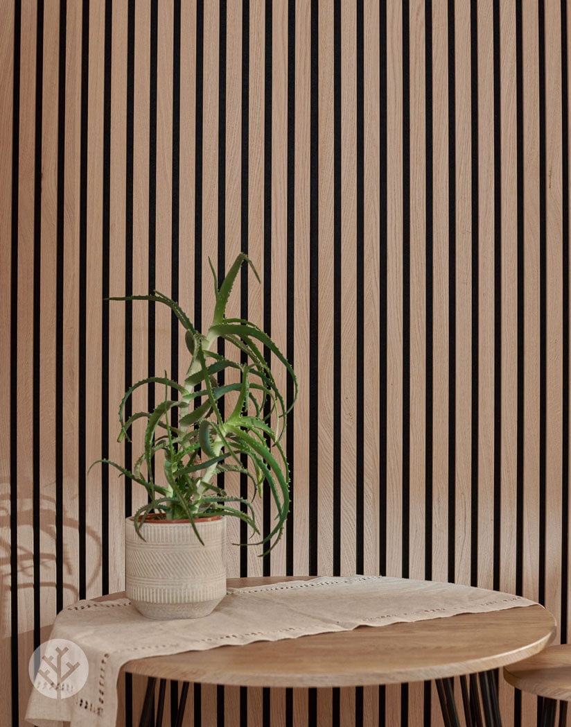 Oak Acoustic Slat Wood Wall Panels | Natural Core | Original Slatpanel®