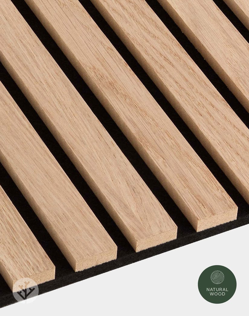 Oak Acoustic Slat Wood Wall Panels | Natural Core | Original Slatpanel®
