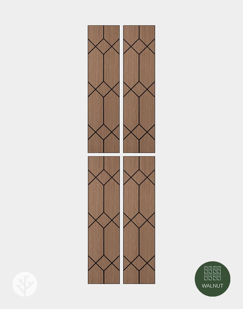 Geo-Lite Art Deco Geometric Wall Panel