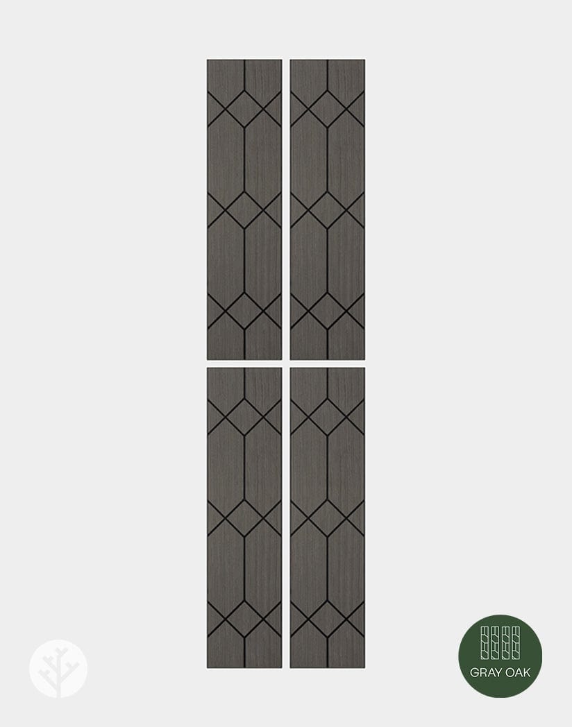 Geo-Lite Art Deco Geometric Wall Panel