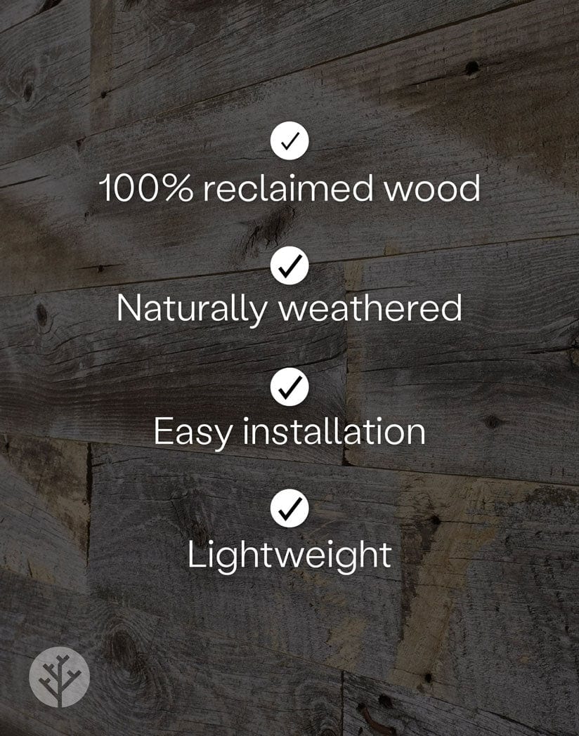 Rocky Mountain Grey Reclaimed Wood Wall Panels