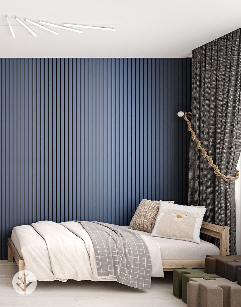 Slatpanel® Luxe Blue Wide Slat Wall Panel