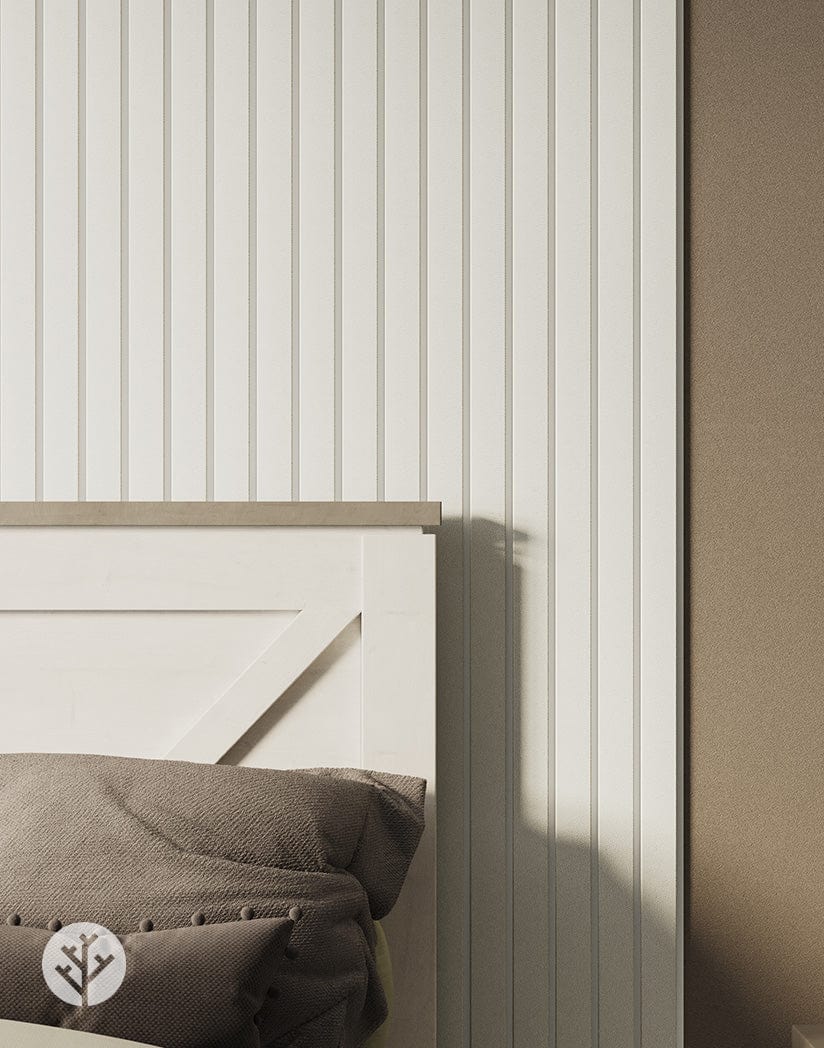 Slatpanel® Luxe White Wide Slat Wood Wall Panel