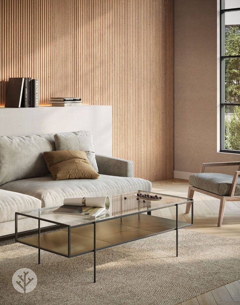 Oak Ridge Fluted Tambour Wood Effect Wall Panels