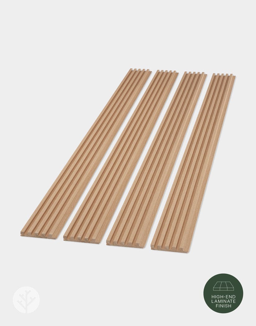Oak Slat Fluted Tambour Wood Effect Wall Panels