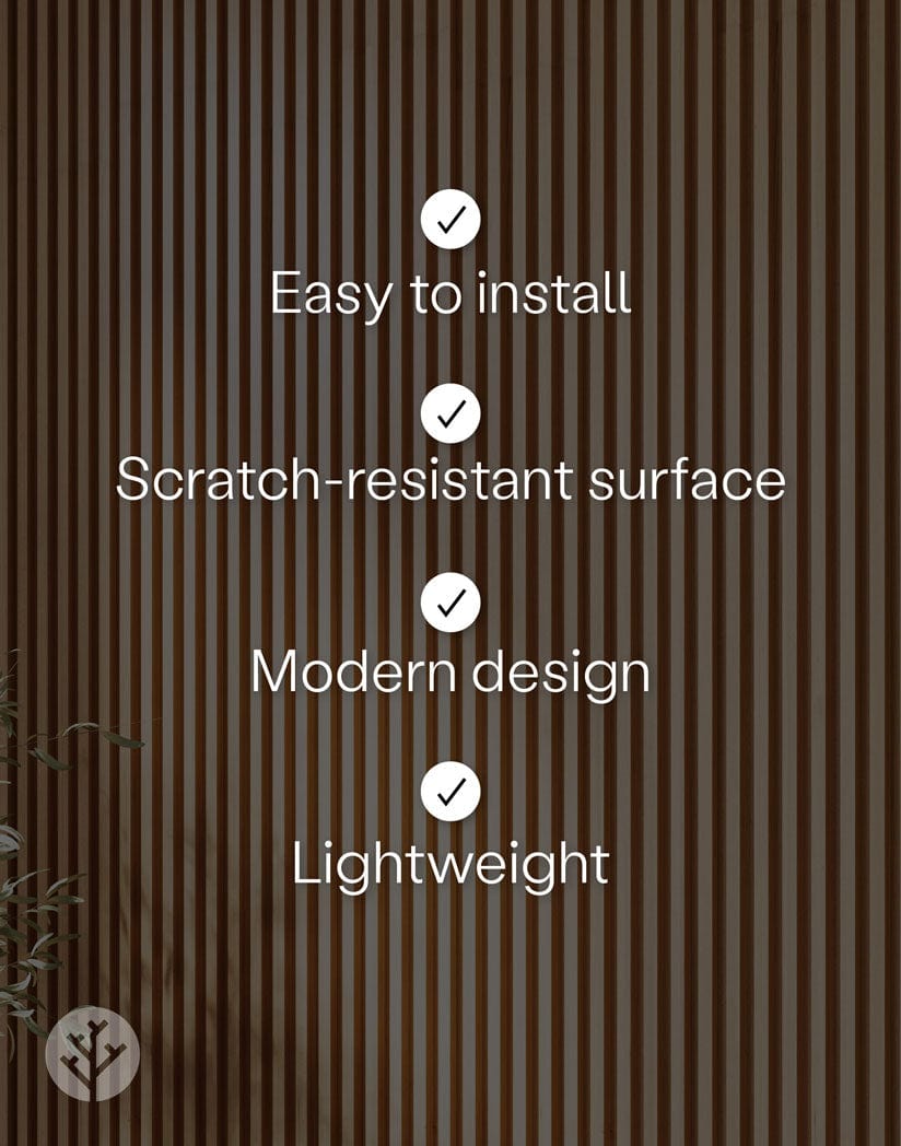 Oak Slat Fluted Tambour Wood Effect Wall Panels