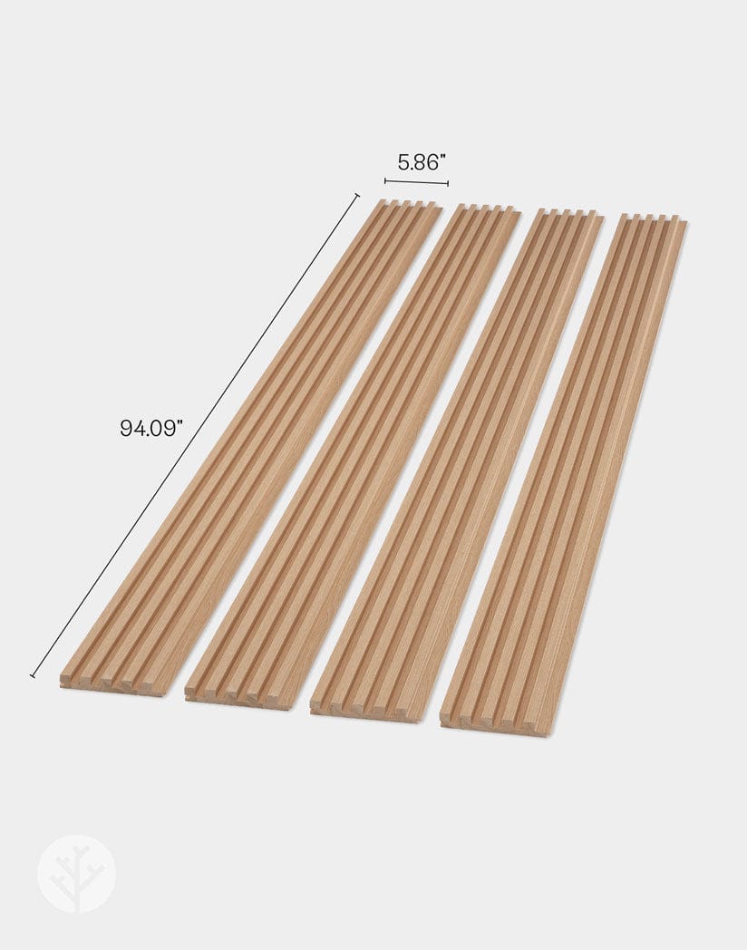 Oak Slat Fluted Tambour Wood Effect Wall Panels