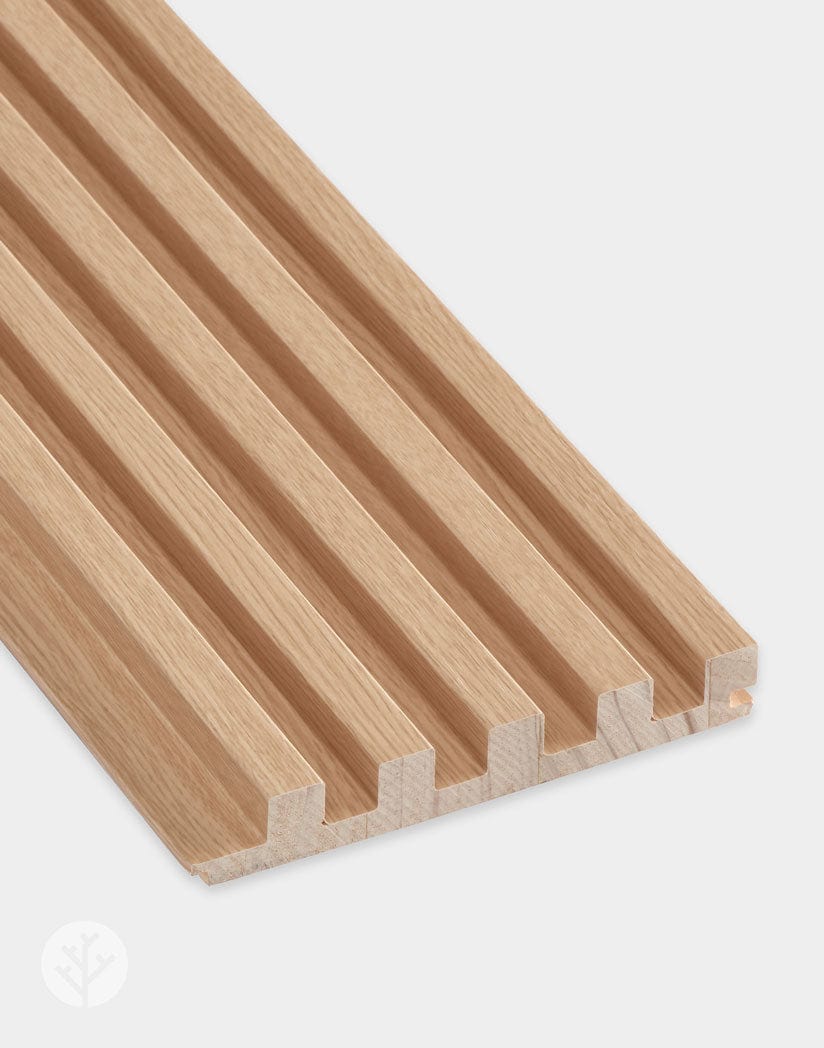 Oak Slat Fluted Tambour Wood Effect Wall Panels