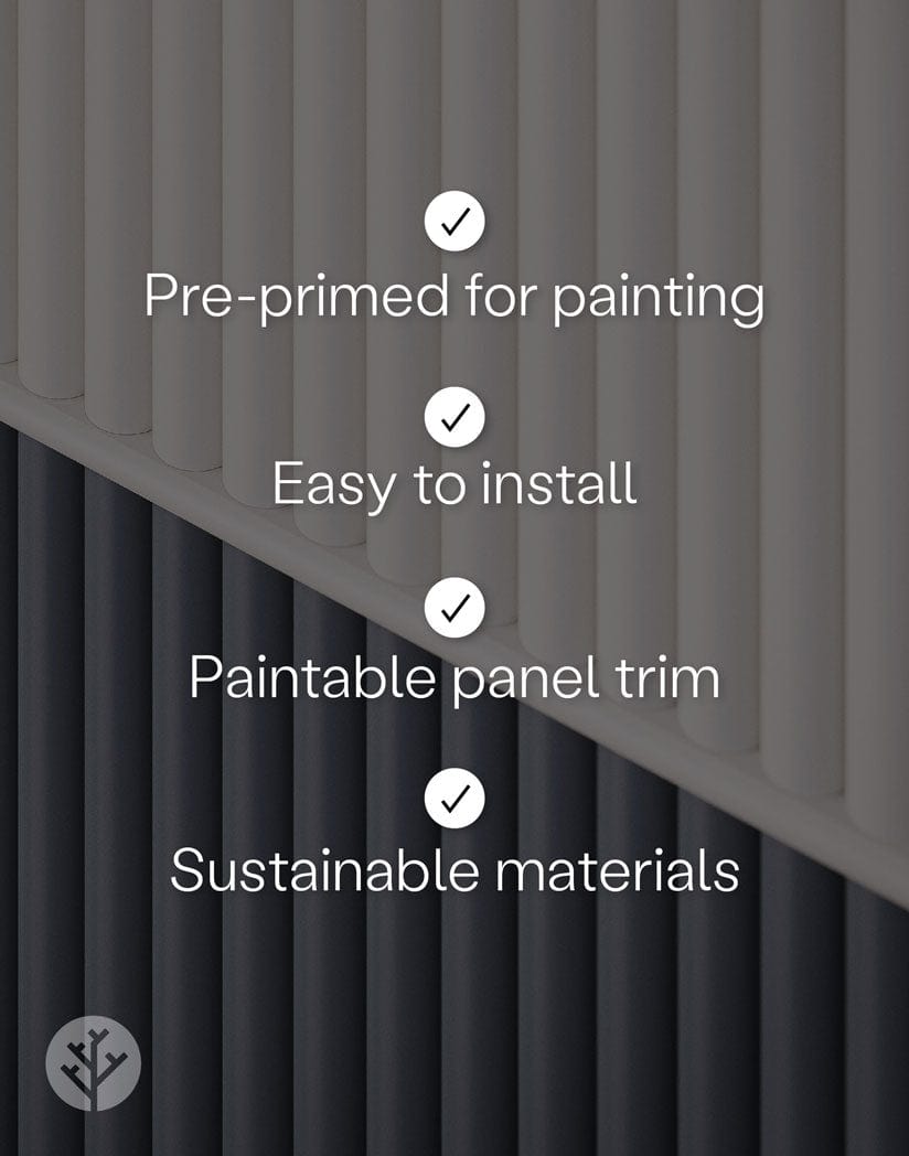 WVH® Ribbon Paintable 3D Wall Panel Trims