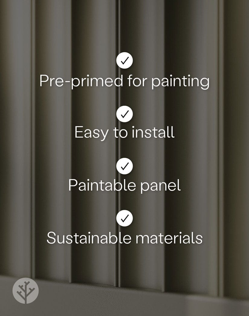 WVH® Valley Paintable 3D Wall Panels